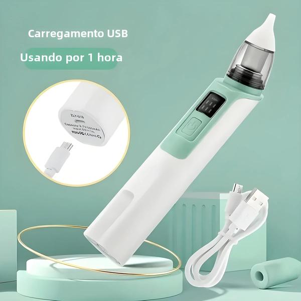 Imagem de Aspirador nasal elétrico, silencioso para crianças com rinite obstrutiva, 1pc