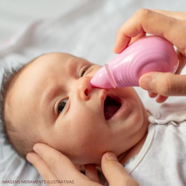 Imagem de Aspirador Nasal Infantil de Silicone Rosa para Melhorar a Respiração e Remover Secreções do Seu Bebê Western Baby