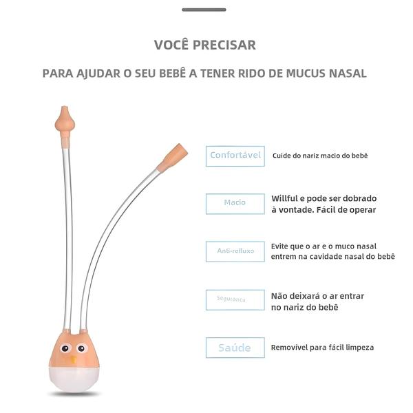 Imagem de Aspirador Nasal para Bebês Recém-Nascidos - Limpeza e Cuidados