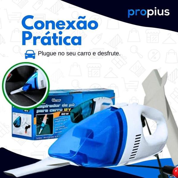 Imagem de Aspirador Pó Automotivo Carros Portátil Mini Profissional