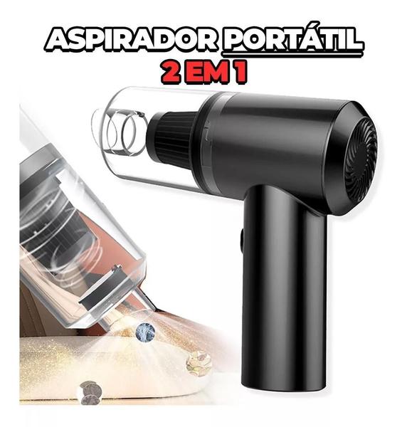 Imagem de Aspirador Portátil Automotivo Casa Recarregável Premium ESCRITORIO