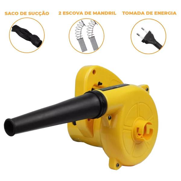 Imagem de Aspirador Soprador de Folhas Elétrico 950W com Triturador