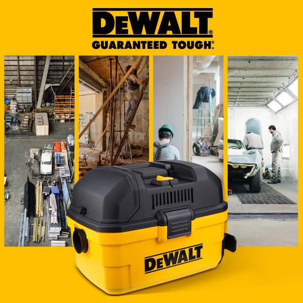 Imagem de Aspirador úmido/seco portátil DEWALT DXV04T 15,14 L/4 galões amarelo