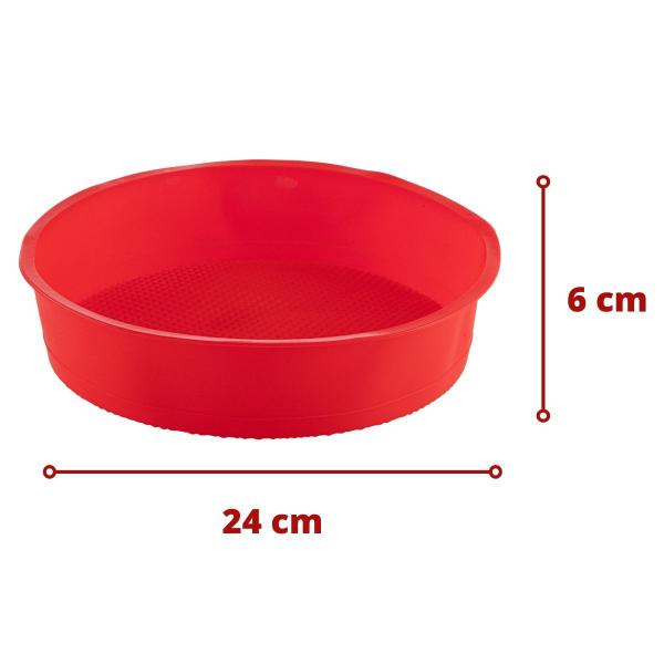 Imagem de Assadeira 24cm Antiaderente Sortida Silicone Gourmet Torta