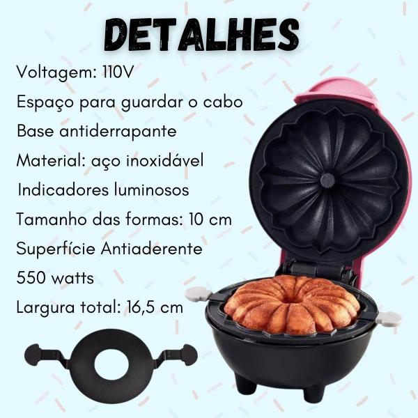 Imagem de Assadeira Automática Mini Bolos Cakes Confeitaria 110V