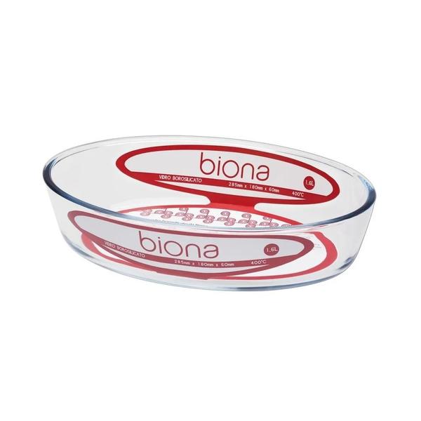 Imagem de Assadeira de vidro borosilicato oval peq. 1,6l transparente