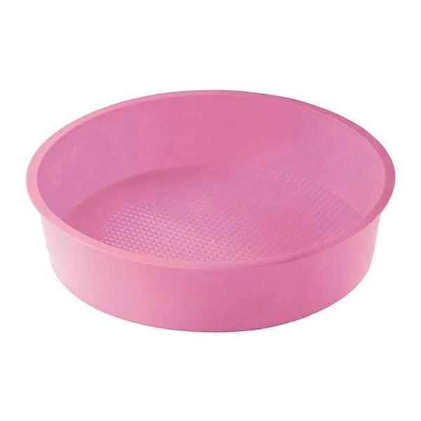 Imagem de Assadeira Forma de Silicone Redonda para Bolo Torta Empadão Antiaderente