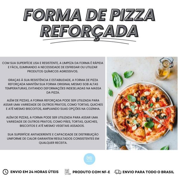 Imagem de Assadeira Forma Para Paes Pizza Profissional 35 Cm - 5Und