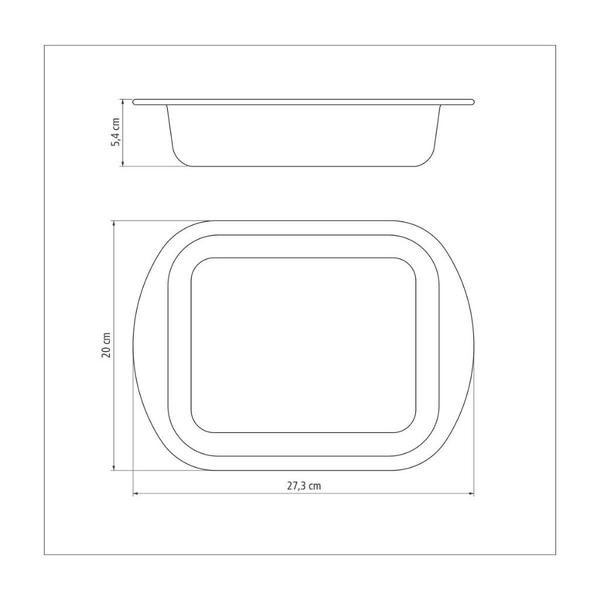 Imagem de Assadeira Funda Grafite 22 cm 1,9 Litros Tramontina Brasil em Alumínio com Revestimento Interno e Externo Antiaderente Starflon Max