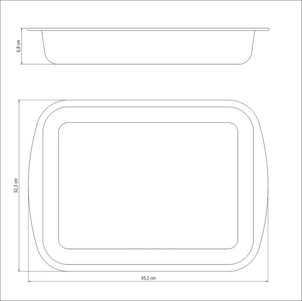 Imagem de Assadeira Funda Tramontina Alumínio Revestimento Antiaderente Starflon T1 Grafite 40 cm 7,2 L