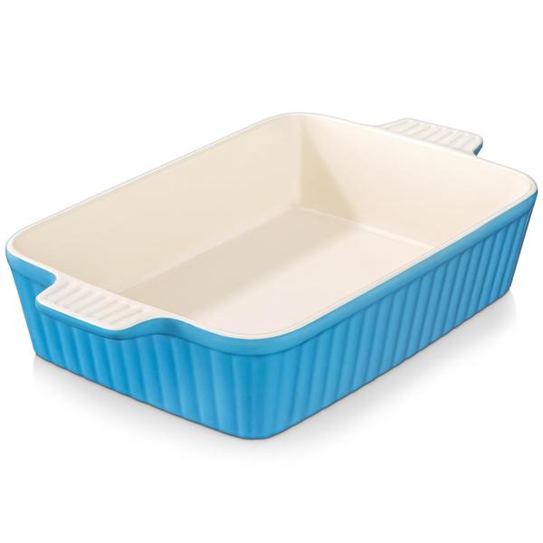 Imagem de Assadeira MALACASA BAKE-BAKE Ceramic 4.2L azul para forno