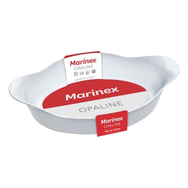 Imagem de Assadeira Marinex Oval Grande Opaline 1,4 Litros