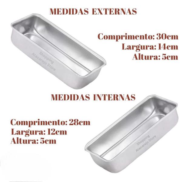 Assadeira Pão Caseiro Bolo Inglês Pão De Forma Cuca Cake Forma de Gelo N3 - MP ALUMINIO Imagem de Assadeira Pão Caseiro Bolo Inglês Pão De Forma Cuca Cake Forma de Gelo N3