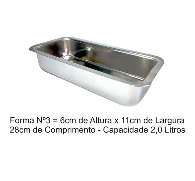 Assadeira Pão Caseiro nº3 Bolo Inglês Cuca Forma Gelo 3 Un - Menina graciosa Imagem de Assadeira Pão Caseiro nº3 Bolo Inglês Cuca Forma Gelo 3 Un