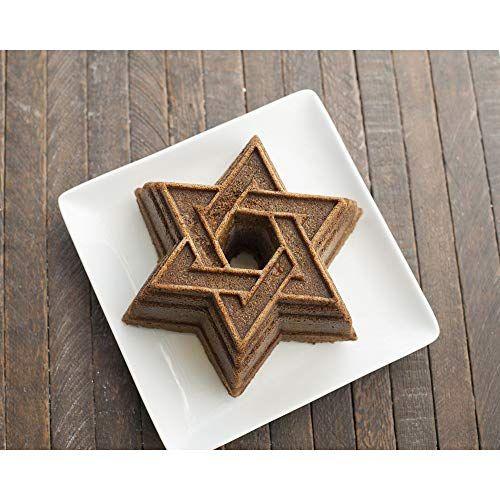 Imagem de Assadeira para bolo Bundt com estampa Star of David - Nordic Ware