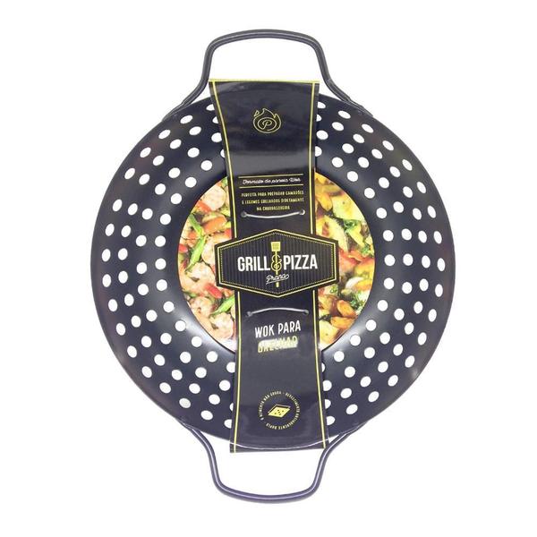 Assadeira Wok Prana Antiaderente 28Cm Imagem de Assadeira Wok Prana Antiaderente 28Cm