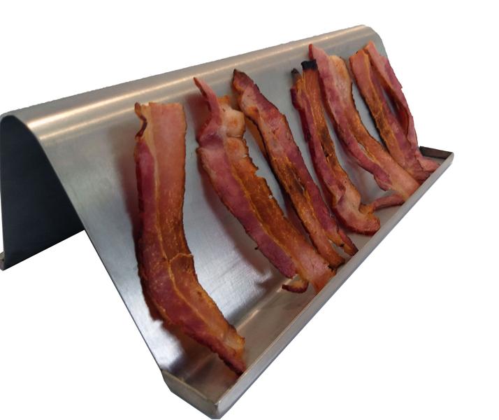 Imagem de Assador De Bacon Para Hambúrguer E Churrasco Inox Escovado