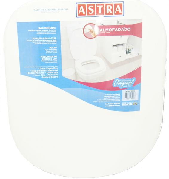 Imagem de Assento Almofadado Astra Etna Icasa Branco Gelo