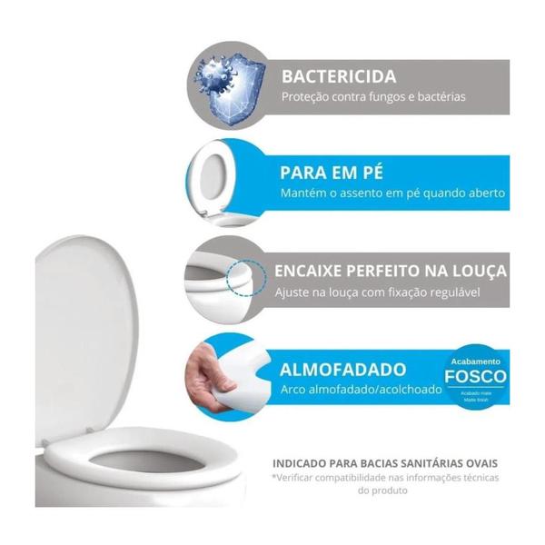 Imagem de Assento Almofadado Oval Decorado Fun - Astra