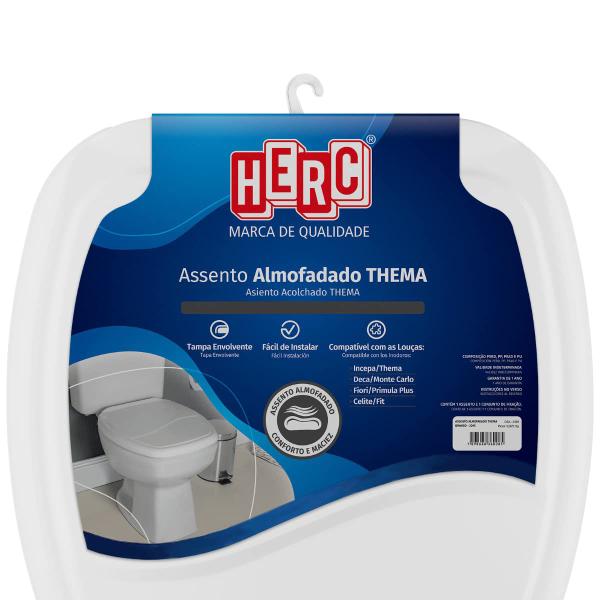 Imagem de Assento almofadado premium thema branco herc