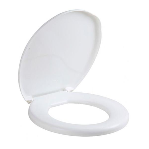 Imagem de Assento almofadado suavit oval universal branco convencional polipropileno