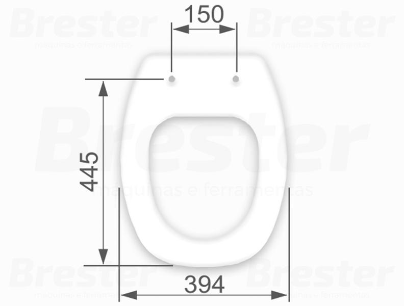 Imagem de Assento Almofadado Tampa Para Privada Vaso Sanitário Retangular Thema Universal Astra