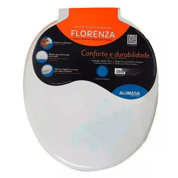 Assento alumasa almofadado branco Imagem de Assento alumasa almofadado branco