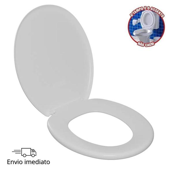 Imagem de Assento astra branco privada sanitaria oval universal