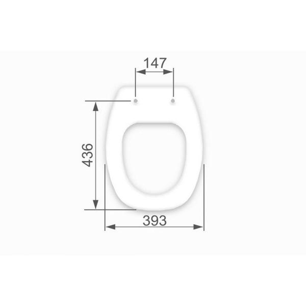 Imagem de Assento Astra Soft Close Thema Branco