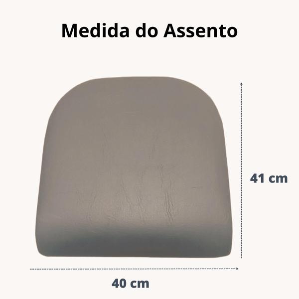 Imagem de Assento Avulso Cadeira Kit 4 Un Almofadado Acolchoado Estofado 