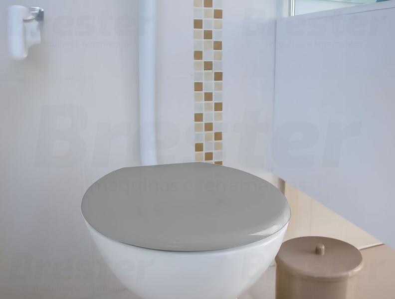 Imagem de Assento Básico Com Tampa Para Privada Vaso Sanitário Oval Universal Soft Astra 