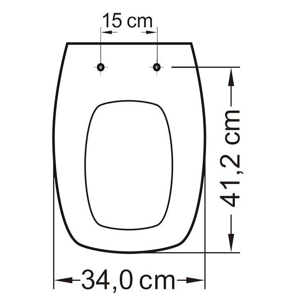 Imagem de Assento celite stylus branco convencional polipropileno tupan