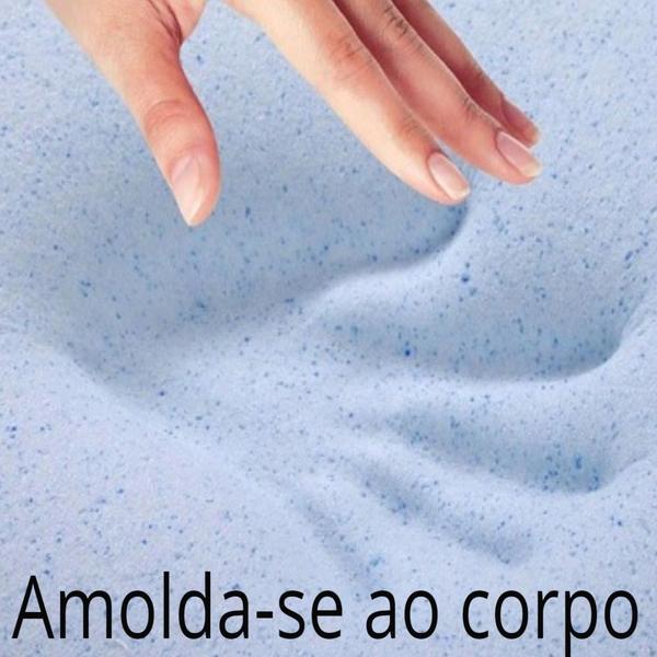 Imagem de Assento com Encosto Ortopédico Viscoelástico Nasa Gel Infusion  Cor vermelho - Aumar