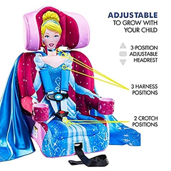 Imagem de Assento de carro Booster KidsBrace Disney Pink Cinderella