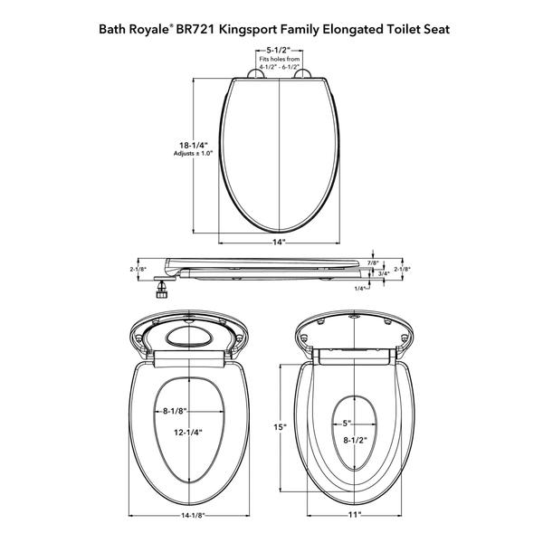 Imagem de Assento de treinamento Potty Bath Royale Kingsport BR721-00 branco