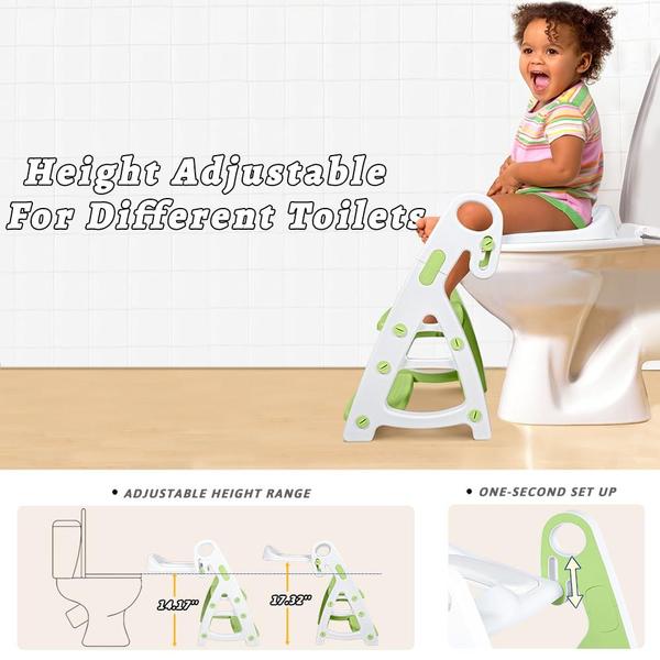 Imagem de Assento de treinamento Potty e banquinho infantil PRIMLECT Green