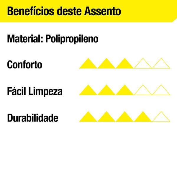 Imagem de Assento De Vaso Elevado 13,5 C/ Tampa Pra Idosos/Deficiente - MEBUKI