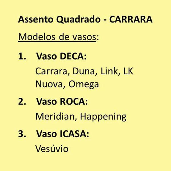 Imagem de Assento deca icasa carrara link lk duna nuova vesuvio branco