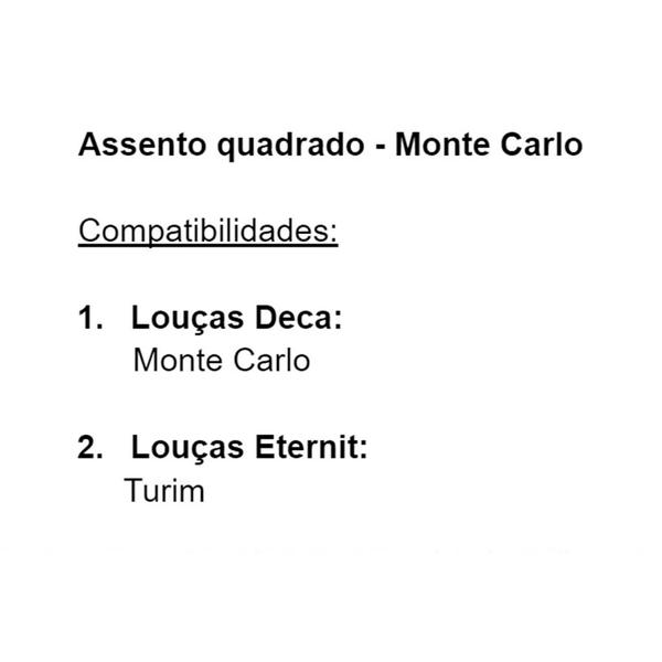 Assento deca monte carlo preto soft close pp tupan Imagem de Assento deca monte carlo preto soft close pp tupan