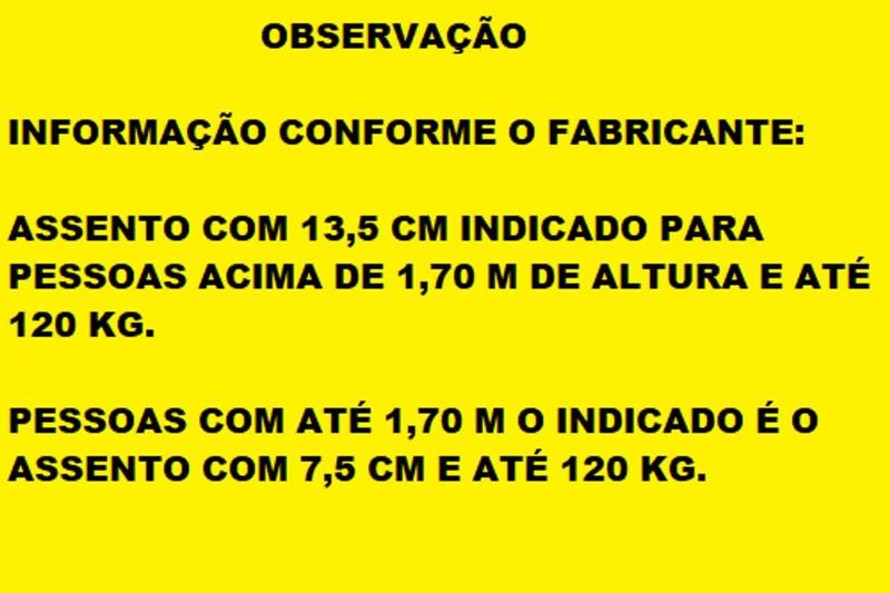 Imagem de Assento elevado branco 13,5 cm para vaso Oval p/deficientes e idosos - Mebuki