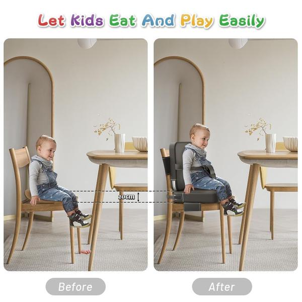 Imagem de Assento elevatório infantil TIOPSUUO para mesa de jantar com alças