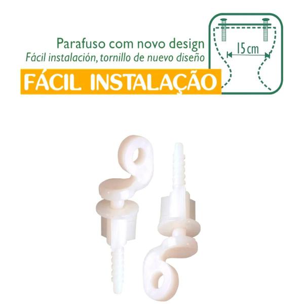 Imagem de Assento Higiênico Anti Fungos e Bactérias Tampa Privada Vaso Universal Encaixe em Qualquer Louça