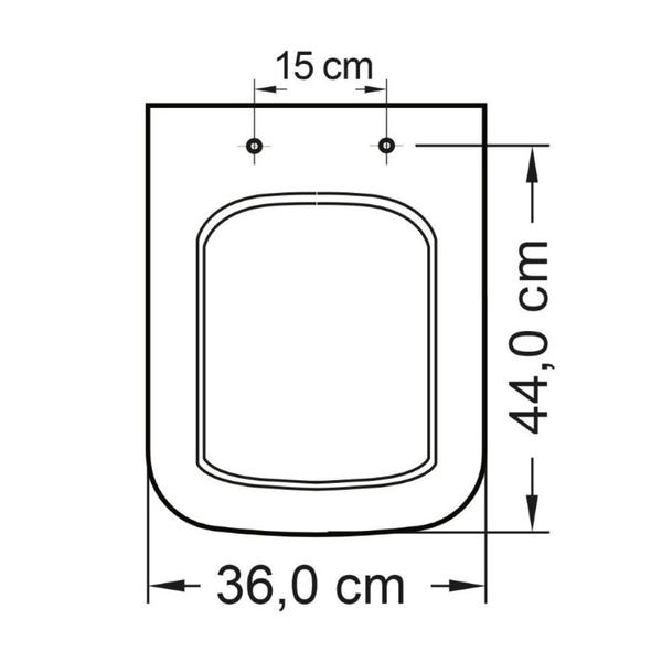 Imagem de Assento icasa misti sensea lyon branco matte soft close pp