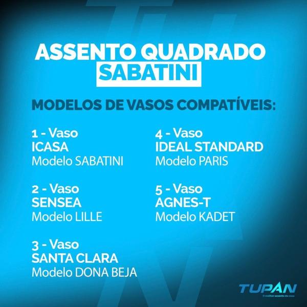 Imagem de Assento icasa sabatini ideal standard paris preto s.close