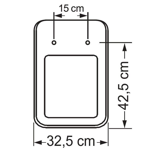 Imagem de Assento incepa square branco resina termofixo tupan