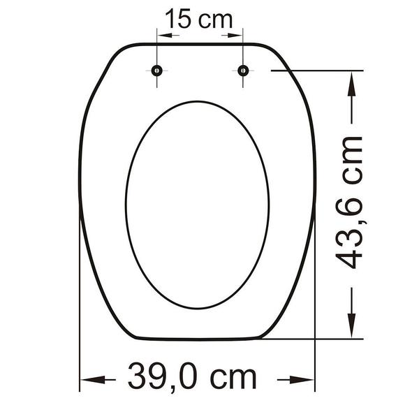 Imagem de Assento incepa thema preto soft close polipropileno tupan