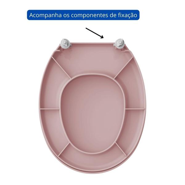 Imagem de Assento Infantil Oval Universal Rosa Polipropileno Tupan