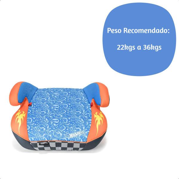 Imagem de Assento Infantil para Carro Auto Booster Hot Wheels Fashion 22-36kg Grupo III Azul Fisher Price - BB629