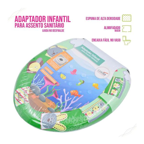 Imagem de Assento Infantil Redutor Acolchoado Vaso Sanitário várias cores