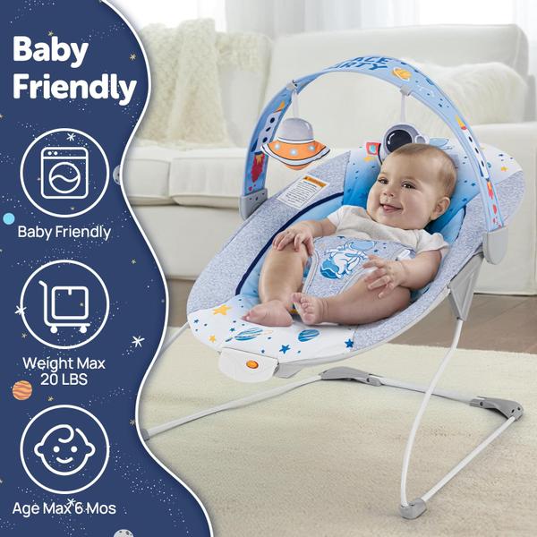 Imagem de Assento infantil relaxante Baby Bouncer AskCat Portable com música